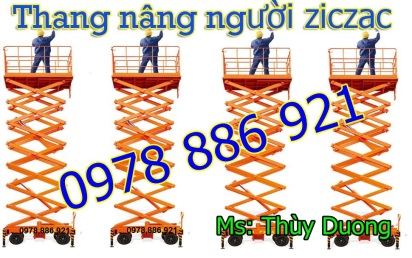 Thang nâng người ziczac, thang nâng cắt kéo 300kg nâng cao 6m,9m, thang nâng giá rẻ Thang-nang-cat-keo-chu-x